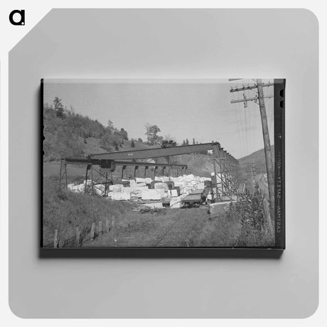 アートパネル-Stone Quarry along U.S. No. 7 near Arlington, Vermont
 - ラッセル リー Canvas.