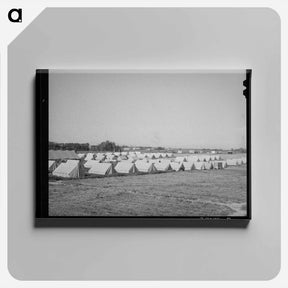 アートパネル-Tents of FSA Migratory Labor Camp, Wilder, Idaho
 - ラッセル リー Canvas.