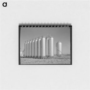 アートメモ帳-Gas Tanks in Oil Field, Oklahoma City
 - ラッセル リー Memo.