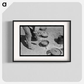 アートポスター-Ranch Cook Stirring Chili, Marfa, Texas
 - ラッセル リー Poster.