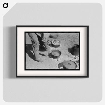 Ranch Cook Stirring Chili, Marfa, Texas
 - ラッセル リー Poster.