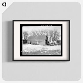 アートポスター-Corn Crib on Edgar Allen's Farm
 - ラッセル リー Poster.