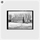 アートポストカード-Corn Crib on Edgar Allen's Farm
 - ラッセル リー Postcard.