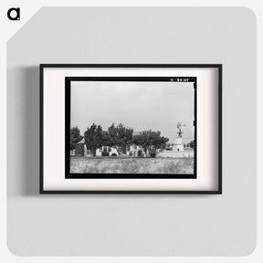 アートポスター-House with Windmill, Midland, Texas
 - ラッセル リー Poster.