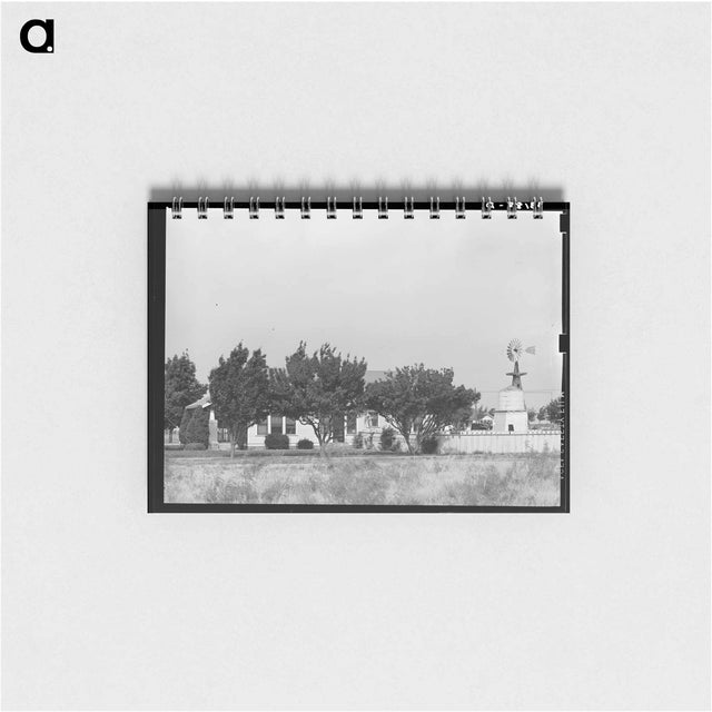 アートメモ帳-House with Windmill, Midland, Texas
 - ラッセル リー Memo.