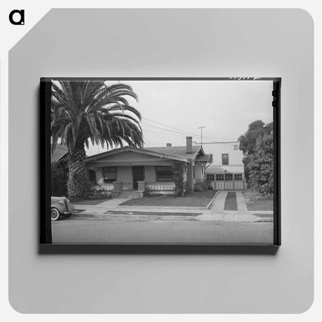 アートパネル-Houses at 3677 Jackdaw Street
 - ラッセル リー Canvas.