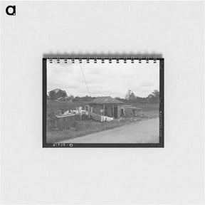 アートメモ帳-Farm House near Norco, Louisiana
 - ラッセル リー Memo.