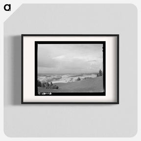 アートポスター-Wheat Fields from Winchester Hill, Nez Perce County, Idaho
 - ラッセル リー Poster.