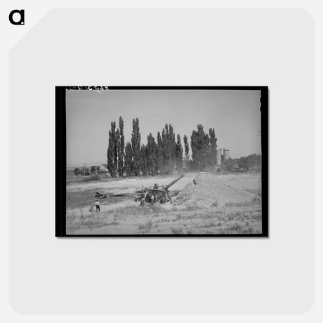 アートポストカード-Threshing Grain, Box Elder County, Utah
 - ラッセル リー Postcard.