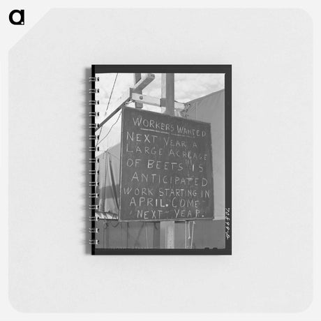 アートメモ帳-FSA Mobile Camp Sign, Wilder, Idaho
 - ラッセル リー Memo.