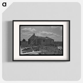 アートポスター-Barn Erection, Southeast Missouri Farms Project
 - ラッセル リー Poster.