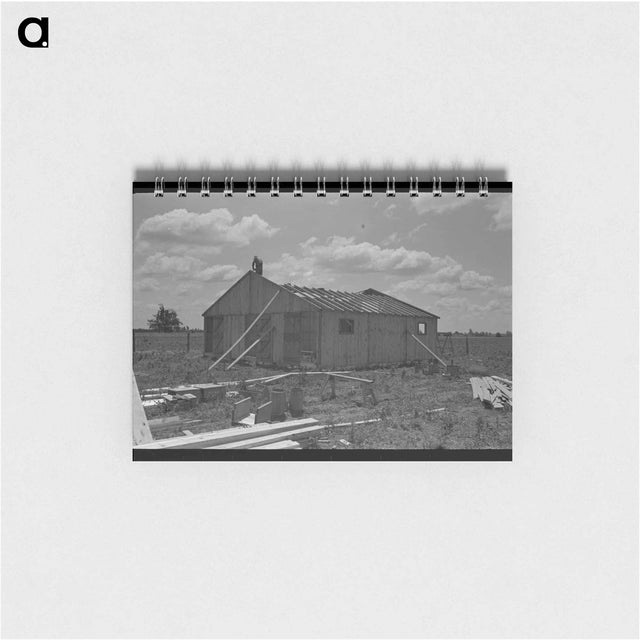 アートメモ帳-Barn Erection, Southeast Missouri Farms Project
 - ラッセル リー Memo.