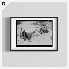 アートポスター-Chicken Coop Near Webber Falls, Muskogee County, Oklahoma
 - ラッセル リー Poster.