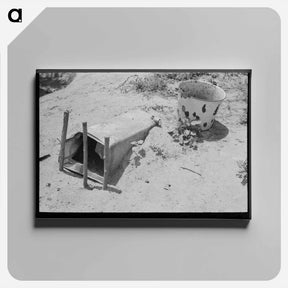 アートパネル-Chicken Coop Near Webber Falls, Muskogee County, Oklahoma
 - ラッセル リー Canvas.