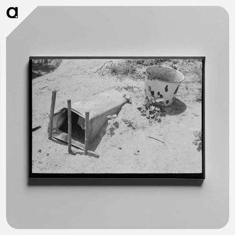 アートパネル-Chicken Coop Near Webber Falls, Muskogee County, Oklahoma
 - ラッセル リー Canvas.