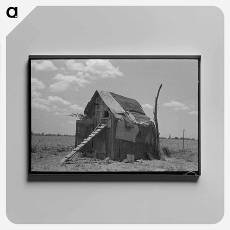 アートパネル-Chicken House, New Madrid County, Missouri
 - ラッセル リー Canvas.