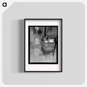 アートポスター-Kitchen Stove and Cow Dung Fuel
 - ラッセル リー Poster.