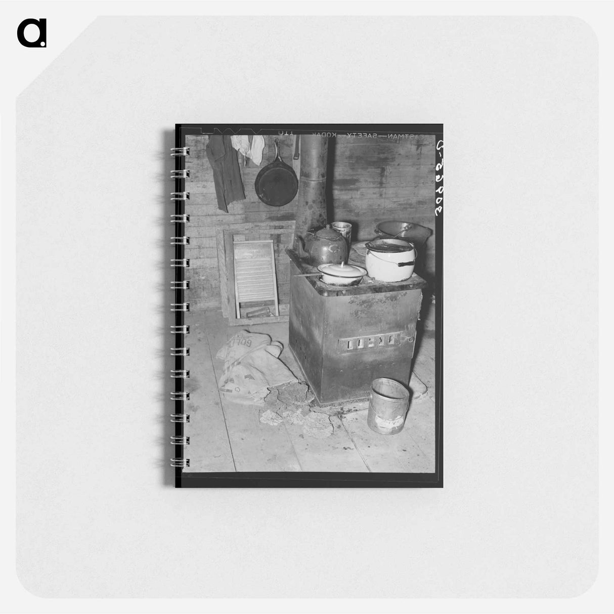 アートメモ帳-Kitchen Stove and Cow Dung Fuel
 - ラッセル リー Memo.