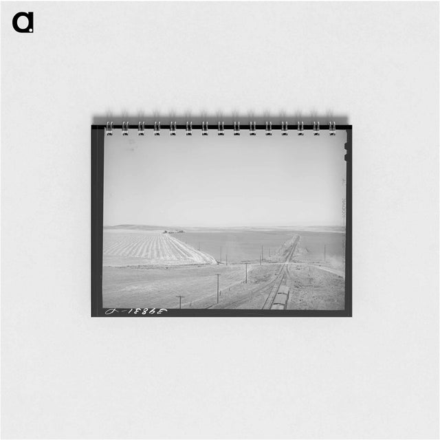 アートメモ帳-Wheat Land and Railroad, Eureka Flats, Walla Walla County, Washington
 - ラッセル リー Memo.