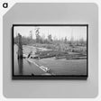 アートパネル-Lumberjack Forming Log Raft at Tillamook, Oregon
 - ラッセル リー Canvas.