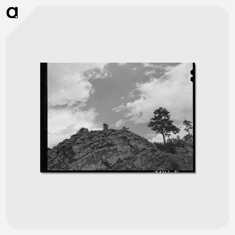 アートポストカード-Mountain Scene near Capulin, New Mexico
 - ラッセル リー Postcard.