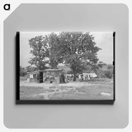 アートパネル-Agricultural Laborer's Home, Poteau Creek, Oklahoma
 - ラッセル リー Canvas.