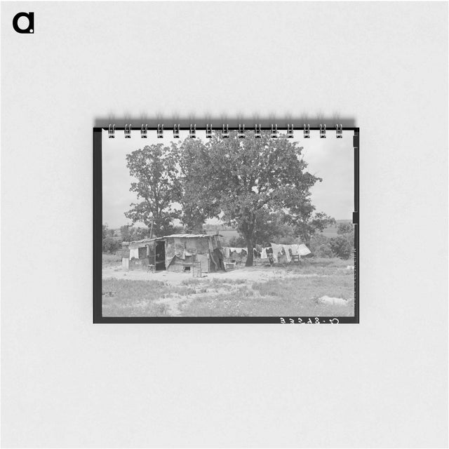 アートメモ帳-Agricultural Laborer's Home, Poteau Creek, Oklahoma
 - ラッセル リー Memo.
