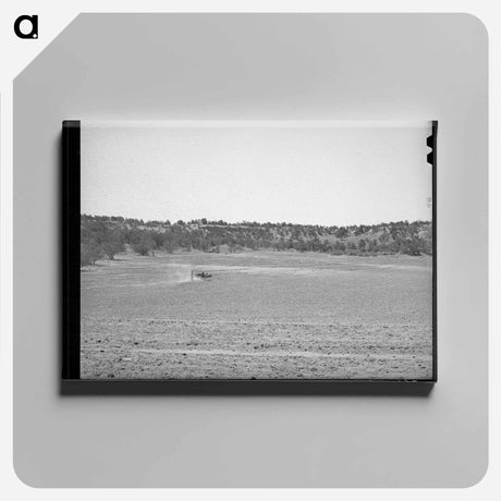 アートパネル-Terraced Building with Burros at Pie Town
 - ラッセル リー Canvas.