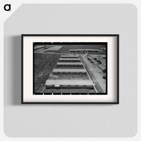 アートポスター-Row Shelters at FSA Labor Camp, Caldwell, Idaho
 - ラッセル リー Poster.