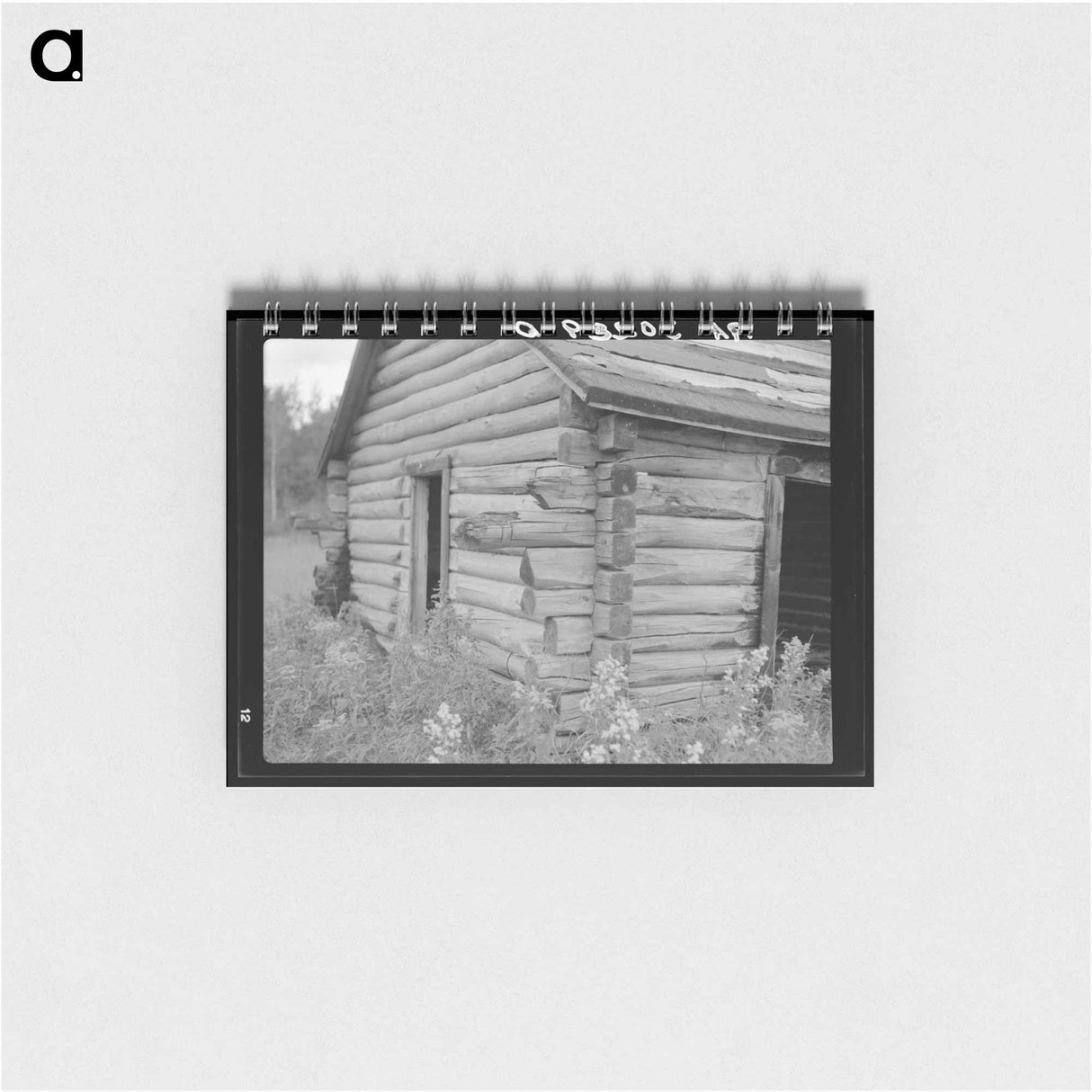 アートメモ帳-Log Cabin near Gheen, Minnesota
 - ラッセル リー Memo.