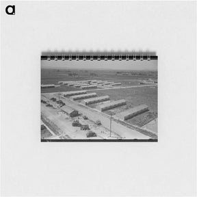アートメモ帳-Row Shelters at FSA Labor Camp, Caldwell, Idaho
 - ラッセル リー Memo.