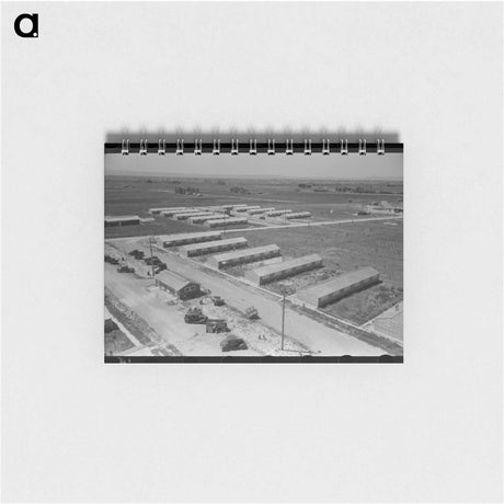 アートメモ帳-Row Shelters at FSA Labor Camp, Caldwell, Idaho
 - ラッセル リー Memo.