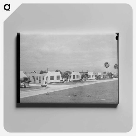 アートパネル-Tourist Courts, Corpus Christi, Texas
 - ラッセル リー Canvas.