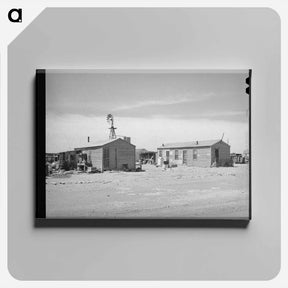アートパネル-Houses of Oil Field Workers, Hobbs, New Mexico
 - ラッセル リー Canvas.