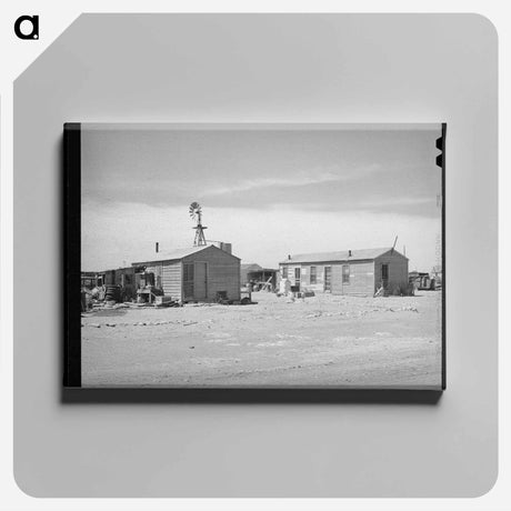 アートパネル-Houses of Oil Field Workers, Hobbs, New Mexico
 - ラッセル リー Canvas.
