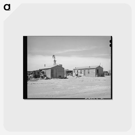 アートポストカード-Houses of Oil Field Workers, Hobbs, New Mexico
 - ラッセル リー Postcard.