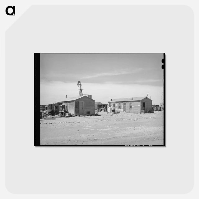 アートポストカード-Houses of Oil Field Workers, Hobbs, New Mexico
 - ラッセル リー Postcard.