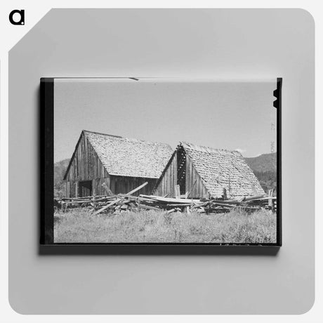 アートパネル-Barns, Garden Valley, Boise County, Idaho
 - ラッセル リー Canvas.