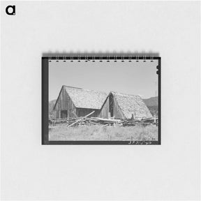 アートメモ帳-Barns, Garden Valley, Boise County, Idaho
 - ラッセル リー Memo.