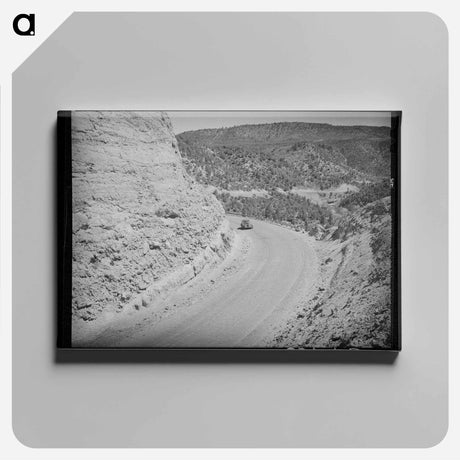 アートパネル-Curves Along the Highway at Carrizo Creek
 - ラッセル リー Canvas.