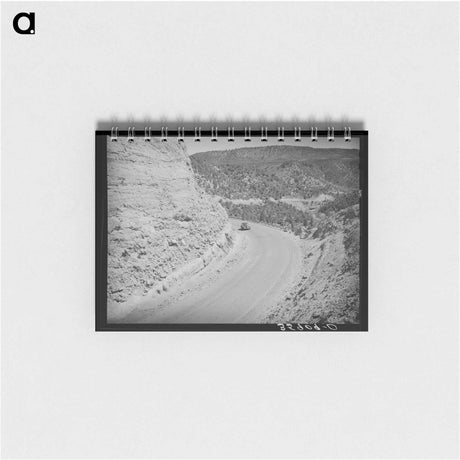 アートメモ帳-Curves Along the Highway at Carrizo Creek
 - ラッセル リー Memo.