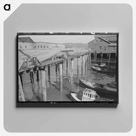 アートパネル-Fishing Boats and Nets, Astoria, Oregon
 - ラッセル リー Canvas.