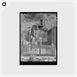 アートポストカード-Backyard with Steps to Privy, Mogollon, New Mexico
 - ラッセル リー Postcard.