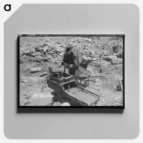 アートパネル-Gold Prospector, Pinos Altos
 - ラッセル リー Canvas.