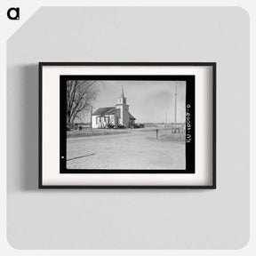 アートポスター-Perryton Township Church
 - ラッセル リー Poster.