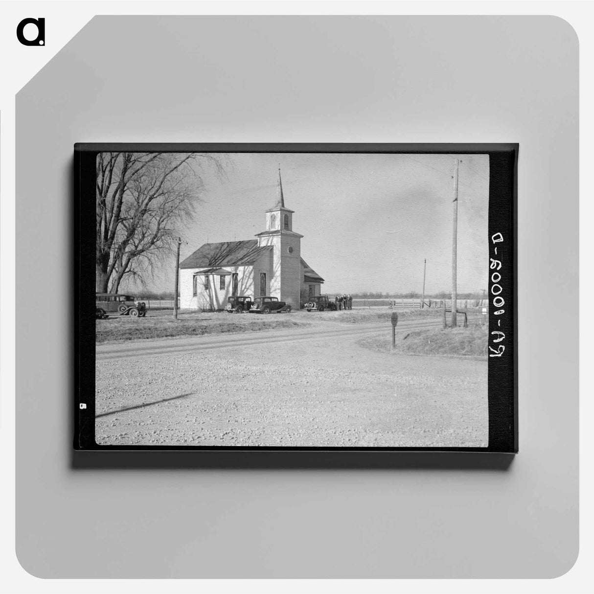 アートパネル-Perryton Township Church
 - ラッセル リー Canvas.