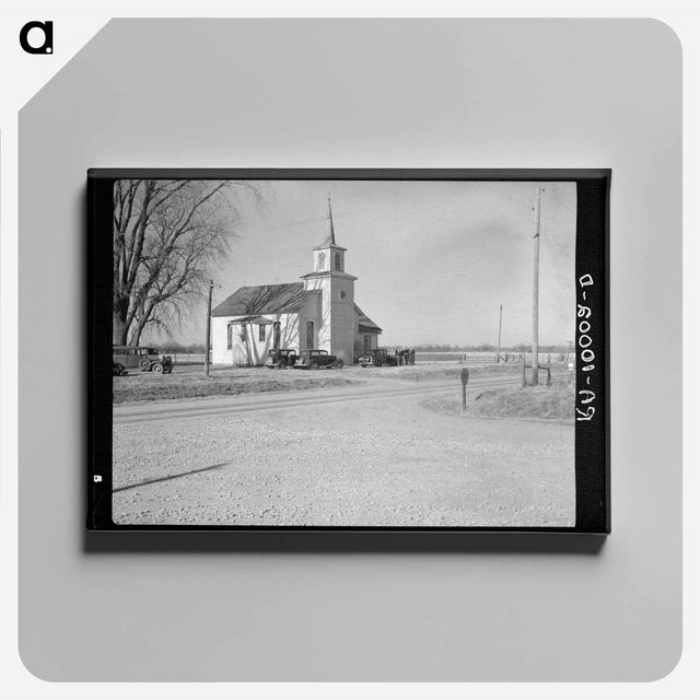 アートパネル-Perryton Township Church
 - ラッセル リー Canvas.