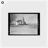 アートポストカード-Perryton Township Church
 - ラッセル リー Postcard.