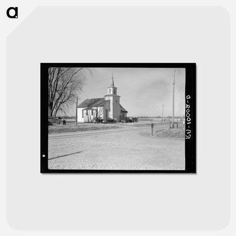 アートポストカード-Perryton Township Church
 - ラッセル リー Postcard.