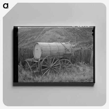 アートパネル-Sprinkling Wagon at Telluride, Colorado
 - ラッセル リー Canvas.